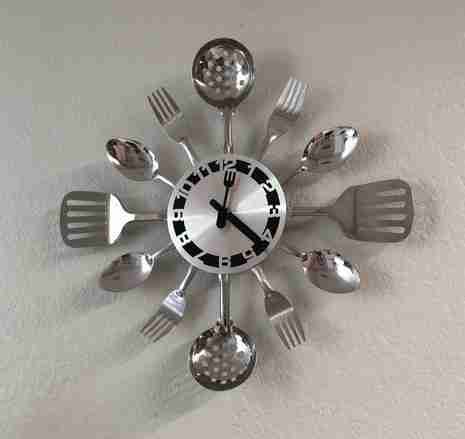 Contemporary Wall Clock for Kitchen Decor
