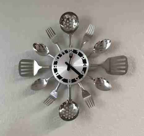 Contemporary Wall Clock for Kitchen Decor